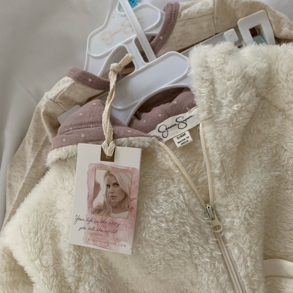 Baby 3-6 month fleece coat/pants/onsie set - Picture 2 of 4